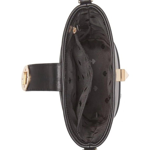 Kate Spade Audrey Mini Bucket Bag smooth black leather gold plated hardware - Picture 3 of 9